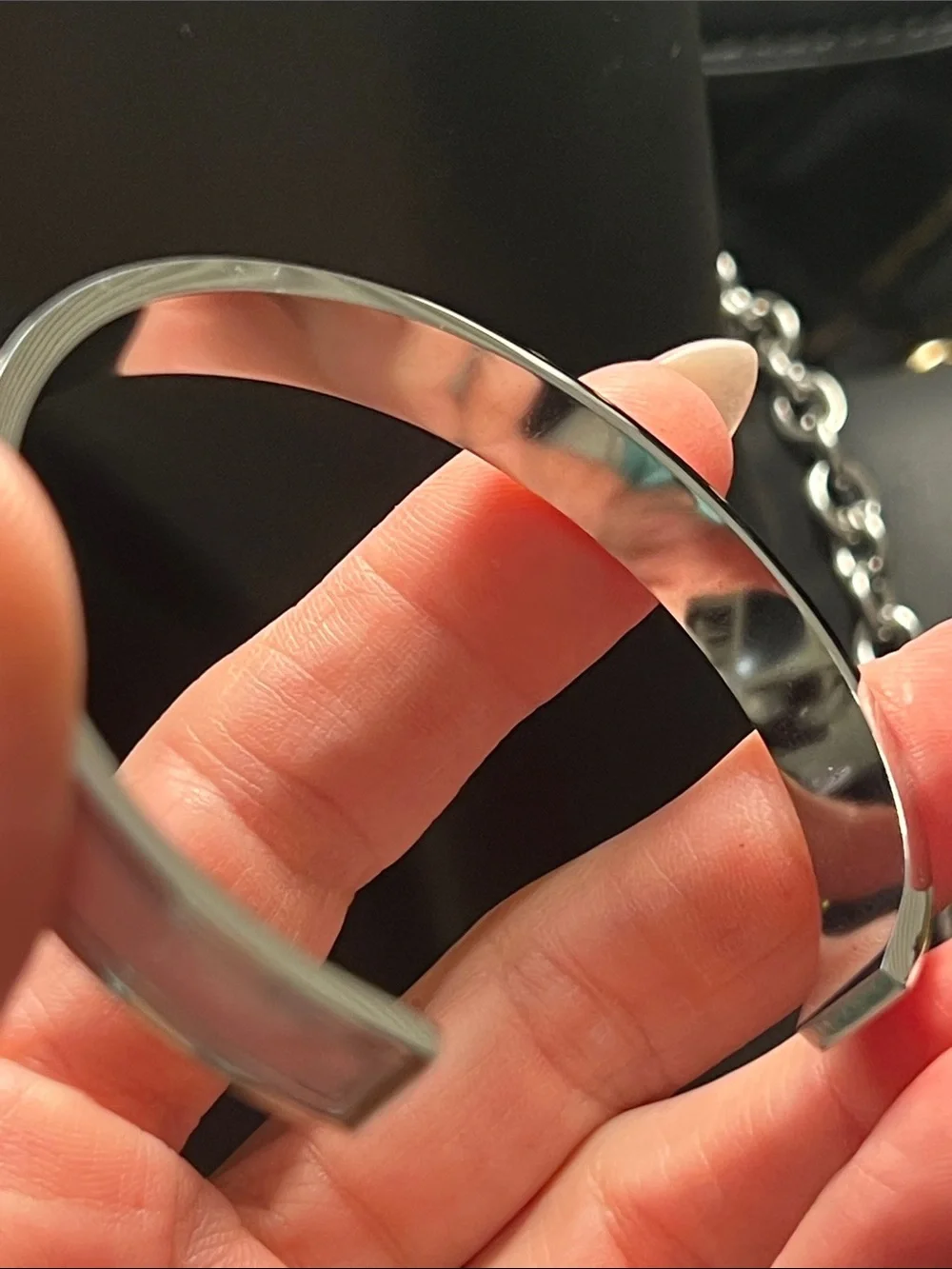 None polished silver